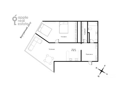 Сдается 2-комн. квартира, 65 м²