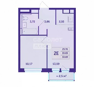 Продается 2-комн. квартира, 35 м²
