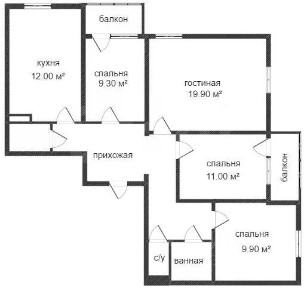 Продается 4-комн. квартира, 86 м²