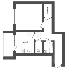 Продается 1-комн. квартира, 41,1 м²