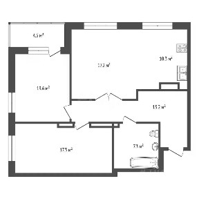 Продается 2-комн. квартира, 78,9 м²