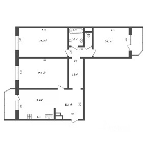 Продается 3-комн. квартира, 92 м²