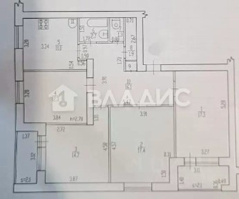 Продается 4-комн. квартира, 95,1 м²
