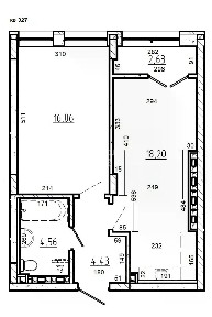 Продается 1-комн. квартира, 43,4 м²