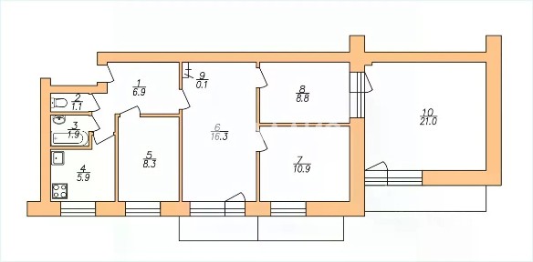 Продается 4-комн. квартира, 81,2 м²