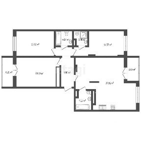 Продается 4-комн. квартира, 113,9 м²