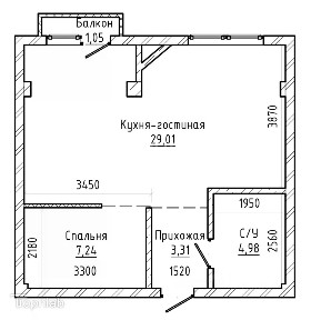 Продается 1-комн. квартира, 49 м²