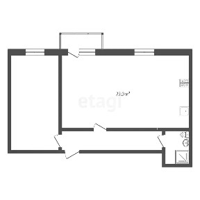 Продается 2-комн. квартира, 48,3 м²