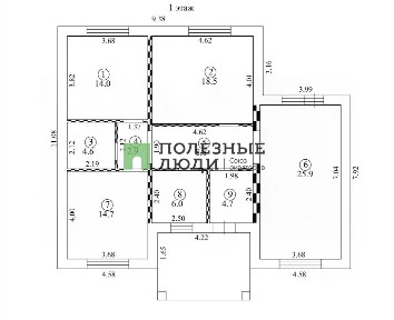 Продается 1-этажный дом, 130 м²