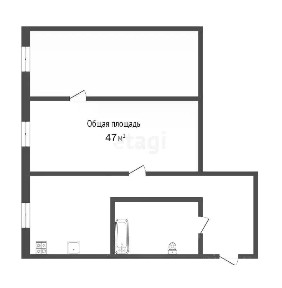 Продается 2-комн. квартира, 47 м²