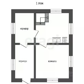 Продается 2-этажный дом, 54,4 м²