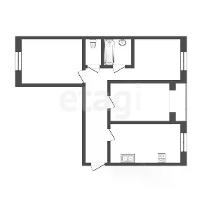 Продается 3-комн. квартира, 63,2 м²