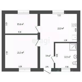 Продается 1-этажный дом, 87,3 м²
