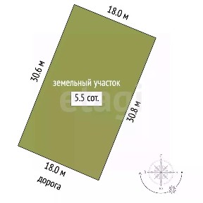 Продается участок, 5,5 сот.
