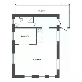 Продается 1-этажный дом, 52 м²
