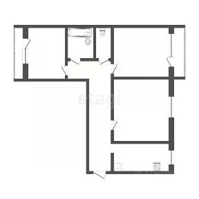 Продается 3-комн. квартира, 55,3 м²