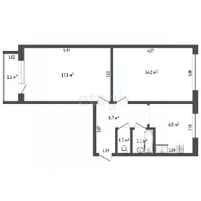 Продается 2-комн. квартира, 47,2 м²