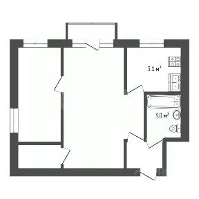 Продается 2-комн. квартира, 41,1 м²