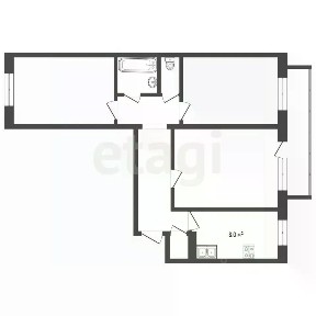Продается 3-комн. квартира, 63,9 м²