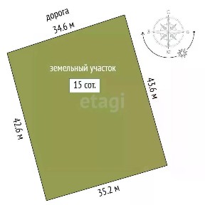 Продается участок, 15 сот.