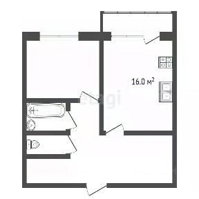 Продается 1-комн. квартира, 59,7 м²
