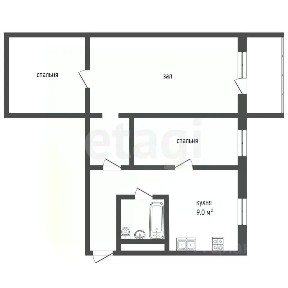 Продается 3-комн. квартира, 59,6 м²