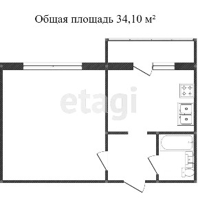 Продается 1-комн. квартира, 35,6 м²