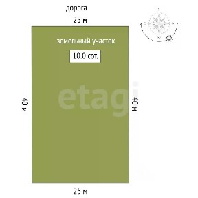 Продается участок, 10 сот.