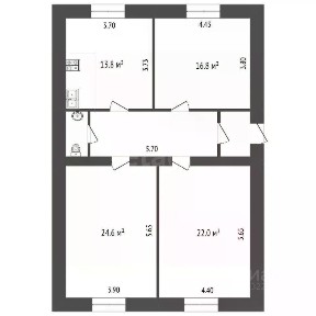 Продается 2-этажный дом, 126 м²