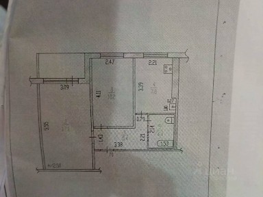 Продается 2-комн. квартира, 43,8 м²