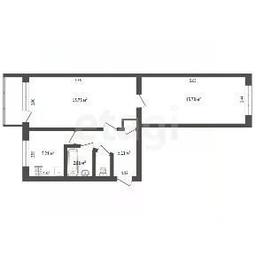 Продается 2-комн. квартира, 43,8 м²