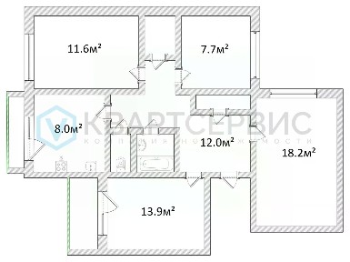 Продается 4-комн. квартира, 77,1 м²