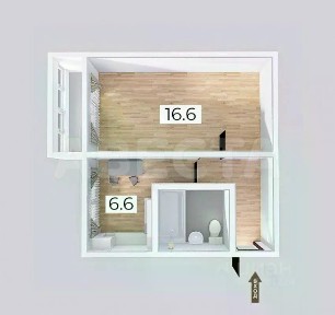 Продается 1-комн. квартира, 30,3 м²