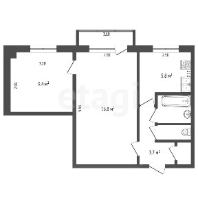 Продается 2-комн. квартира, 40 м²