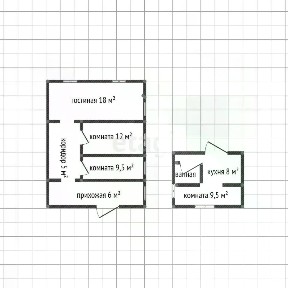 Продается 50% часть дома, 51 м²