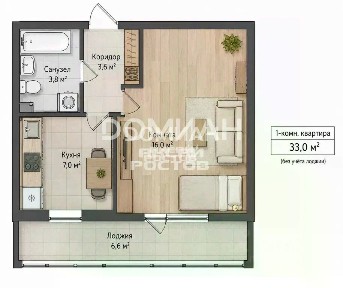 Продается 1-комн. квартира, 32,4 м²