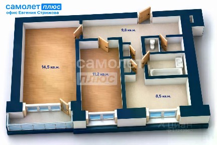 Продается 2-комн. квартира, 49,5 м²
