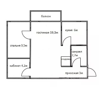Сдается 2-комн. квартира, 44,7 м²