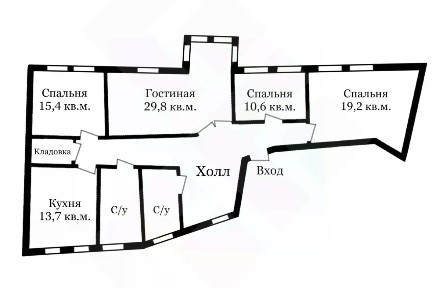 Сдается 4-комн. квартира, 127 м²