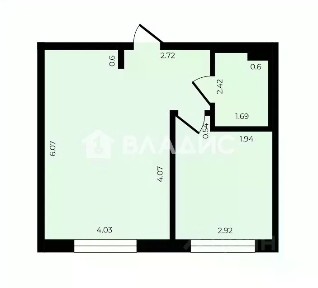 Продается 1-комн. квартира, 41,2 м²