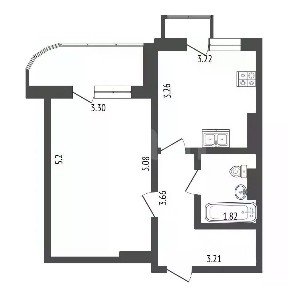 Продается 1-комн. квартира, 38,3 м²