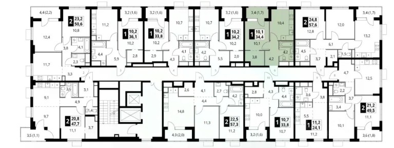 Продается 1-комн. квартира, 34,4 м²