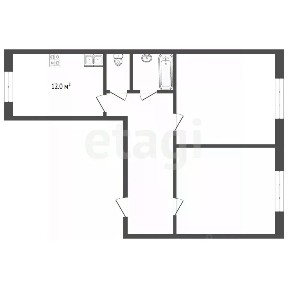 Сдается 2-комн. квартира, 72,5 м²