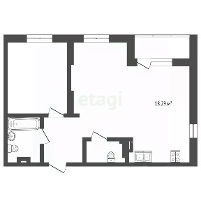 Продается 2-комн. квартира, 58,5 м²