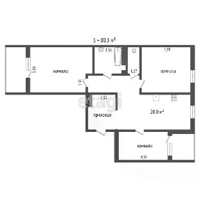 Продается 3-комн. квартира, 80,4 м²