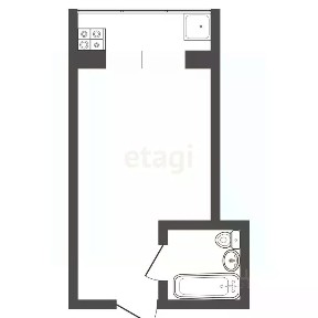 Продается студия, 13 м²
