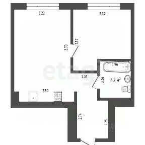 Продается 1-комн. квартира, 37,2 м²