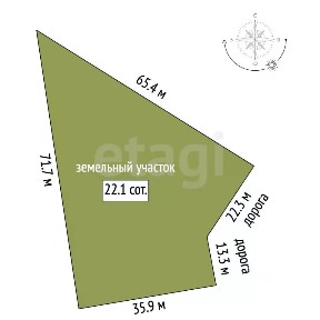 Продается участок, 22 сот.