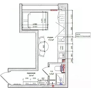 Продается апартаменты-студия, 17,3 м²