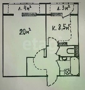 Продается 1-комн. квартира, 39,2 м²